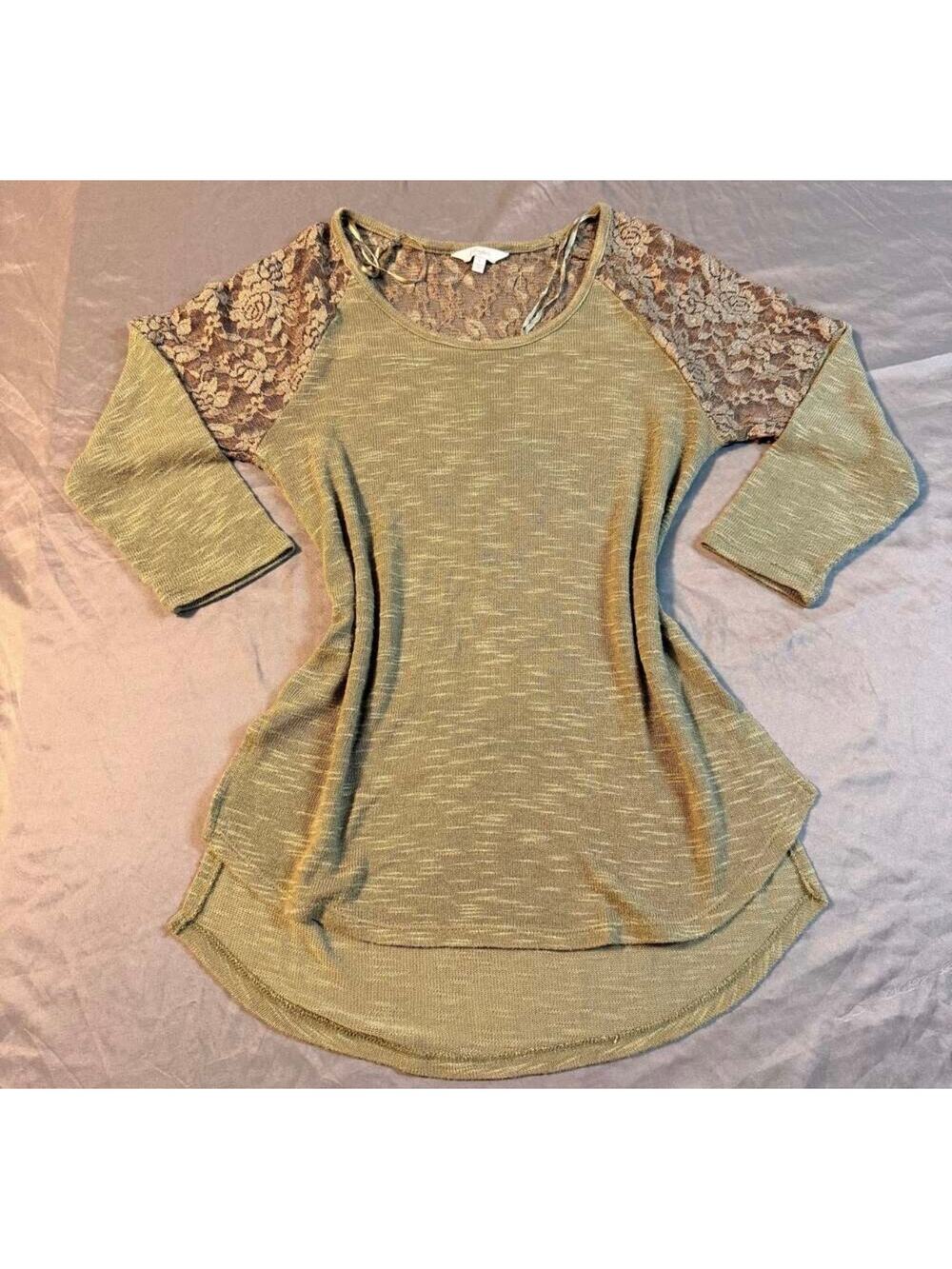 Candie's Womens 3/4 Sleeve Shirt